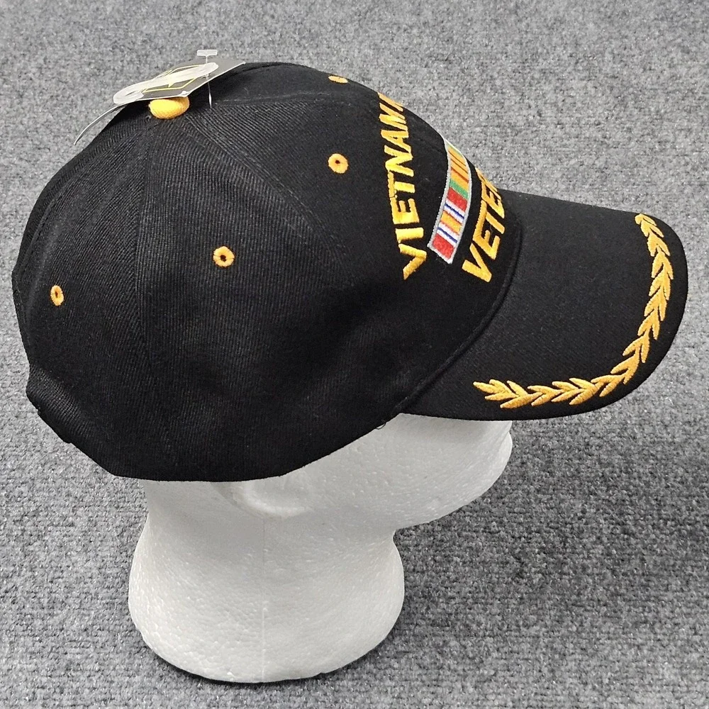 Vietnam War Veteran Hat Black Embroidered US Army Licensed Military US Army Cap